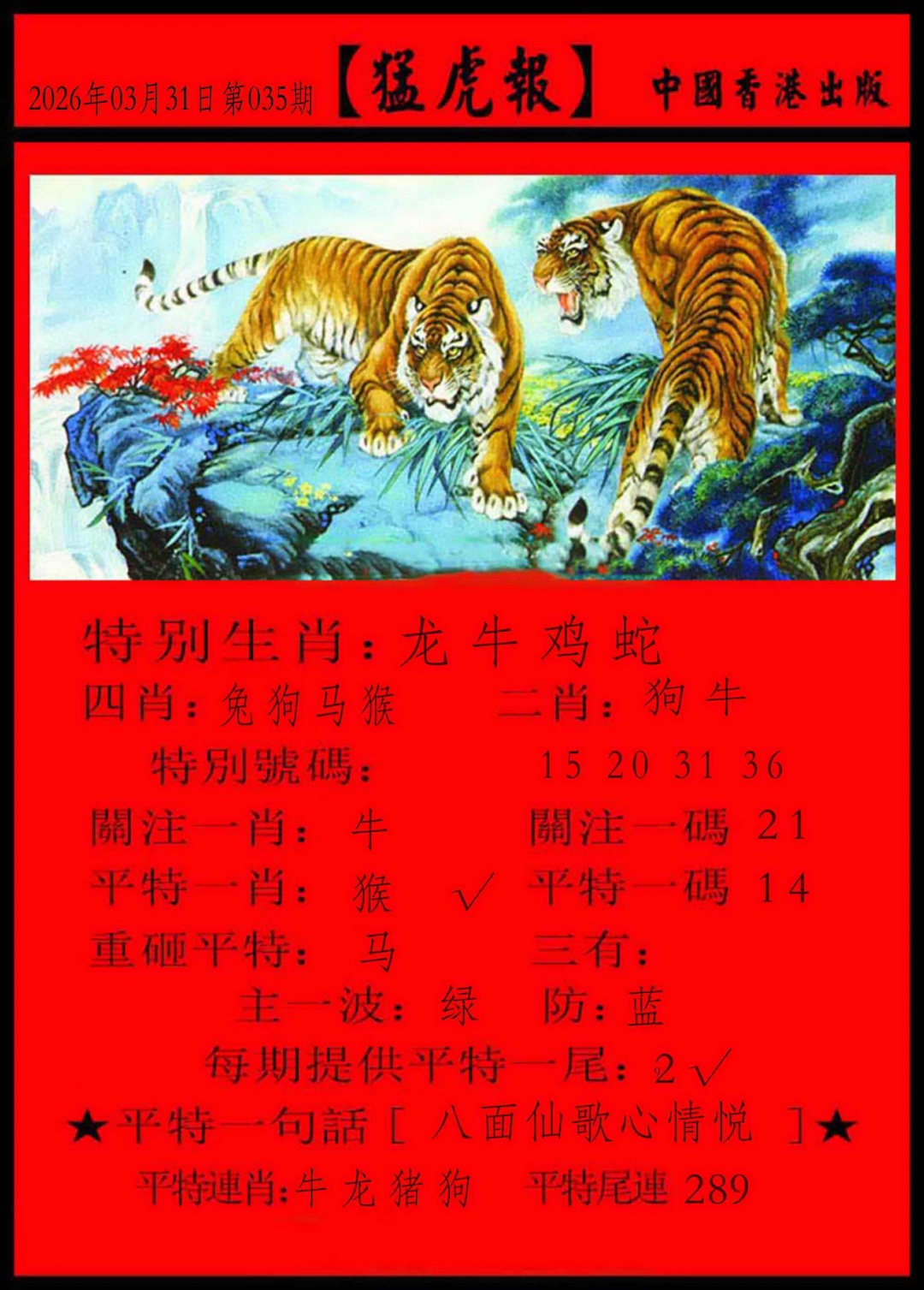 035期猛虎报[图]