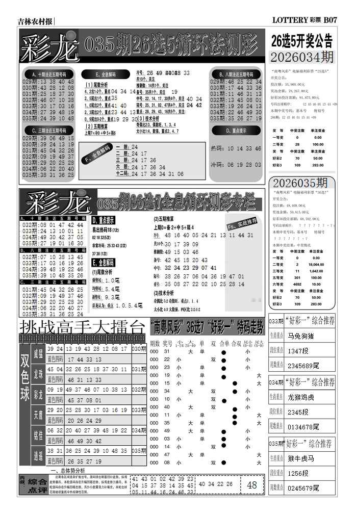 035期七星彩图(高清)D[图]